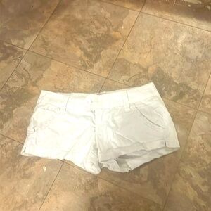 White denim cutoff shorts sz 5